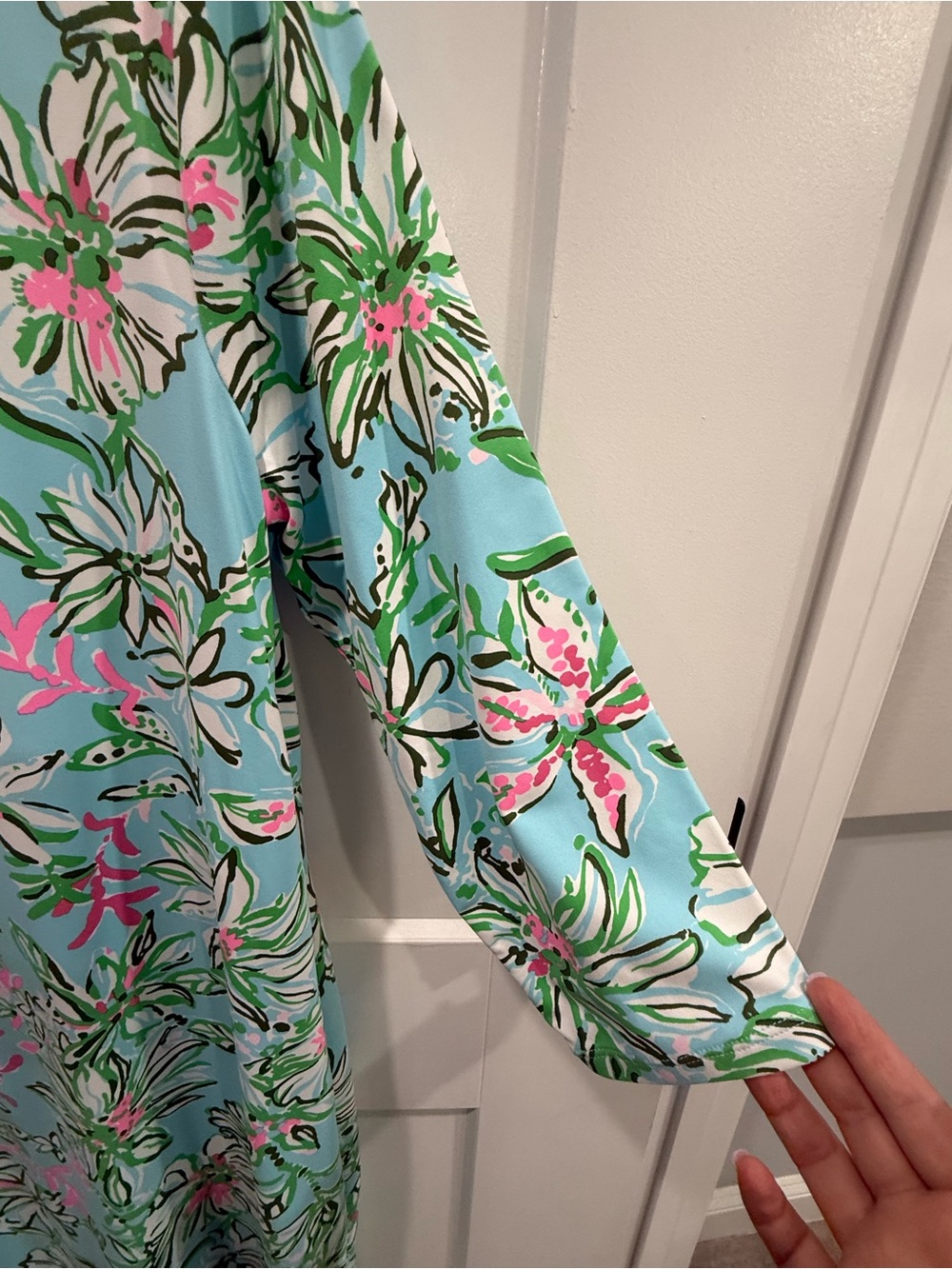 Lilly Pulitzer Deena Mint Green Floral Midi Dress Retail $238 - Picture 3 of 13
